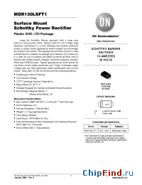 Datasheet MBR130LSF manufacturer ON Semiconductor