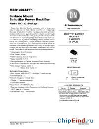 Datasheet MBR130LSFT1 manufacturer ON Semiconductor