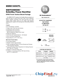 Datasheet MBRD1035CTL производства ON Semiconductor