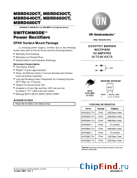 Datasheet MBRD650CT1 manufacturer ON Semiconductor