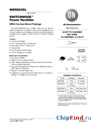 Datasheet MBRD835L manufacturer ON Semiconductor