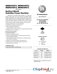 Datasheet MBRS320 manufacturer ON Semiconductor