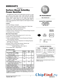 Datasheet MBRS540 manufacturer ON Semiconductor