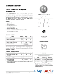 Datasheet MBT3906DW1T1 manufacturer ON Semiconductor