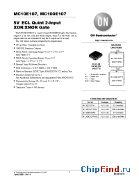 Datasheet MC100E107FNR2 manufacturer ON Semiconductor