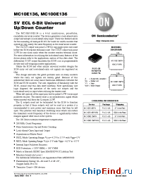 Datasheet MC100E136FNR2 manufacturer ON Semiconductor