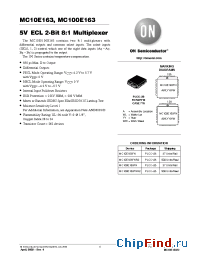 Datasheet MC100E163FN manufacturer ON Semiconductor