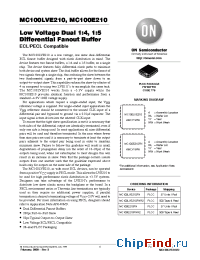 Datasheet MC100E210FNR2 manufacturer ON Semiconductor