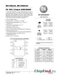 Datasheet MC100EL04DTR2 manufacturer ON Semiconductor