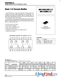 Datasheet MC100EL13 manufacturer ON Semiconductor