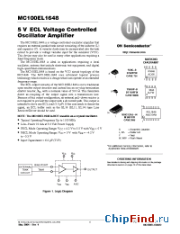 Datasheet MC100EL1648 manufacturer ON Semiconductor