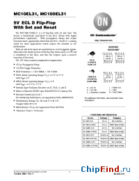 Datasheet MC100EL31DT manufacturer ON Semiconductor