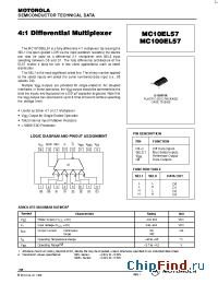 Datasheet MC100EL57 производства ON Semiconductor