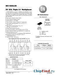 Datasheet MC100EL59DWR2 manufacturer ON Semiconductor