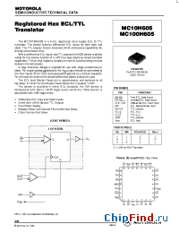 Datasheet MC100H605 manufacturer ON Semiconductor