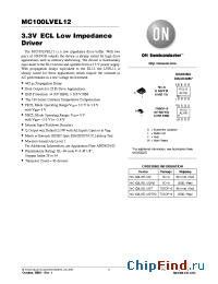Datasheet MC100LVEL12DTR2 manufacturer ON Semiconductor
