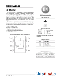 Datasheet MC100LVEL32 manufacturer ON Semiconductor