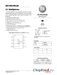 Datasheet MC100LVEL58 manufacturer ON Semiconductor