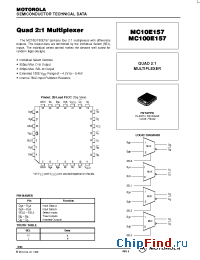 Datasheet MC10E157 manufacturer ON Semiconductor
