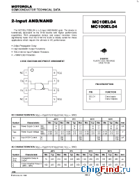 Datasheet MC10EL04 manufacturer ON Semiconductor