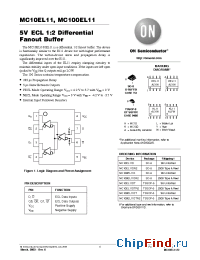 Datasheet MC10EL11DTR2 производства ON Semiconductor