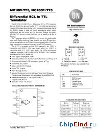 Datasheet MC10ELT25D производства ON Semiconductor