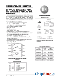 Datasheet MC10ELT28DTR2 производства ON Semiconductor