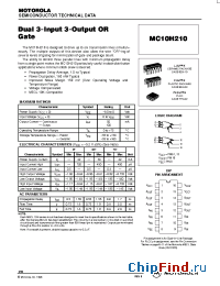 Datasheet MC10H210 manufacturer ON Semiconductor