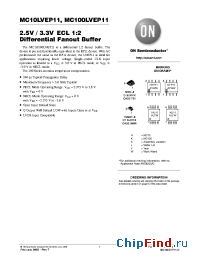 Datasheet MC10LVEP11DR2 manufacturer ON Semiconductor