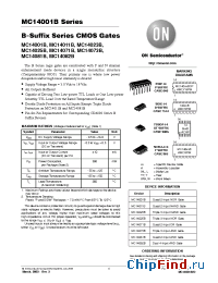 Datasheet MC14001BFR2 производства ON Semiconductor