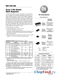 Datasheet MC14015BFL1 manufacturer ON Semiconductor