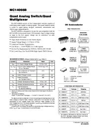 Datasheet MC14066 manufacturer ON Semiconductor