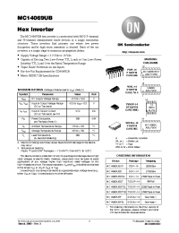 Datasheet MC14069 manufacturer ON Semiconductor
