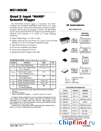 Datasheet MC14093BDT производства ON Semiconductor