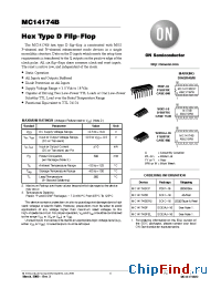 Datasheet MC14174BFEL manufacturer ON Semiconductor