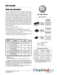 Datasheet MC14518BFEL производства ON Semiconductor