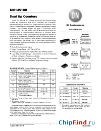 Datasheet MC14520BFR2 производства ON Semiconductor