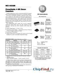 Datasheet MC14526B manufacturer ON Semiconductor