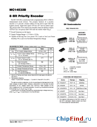 Datasheet MC14532BFEL производства ON Semiconductor