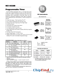 Datasheet MC14536BF производства ON Semiconductor