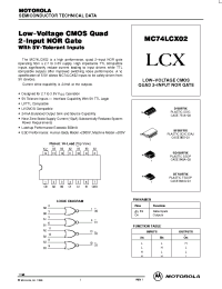 Datasheet MC74LCX02 manufacturer ON Semiconductor