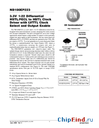 Datasheet NB100EP223FA manufacturer ON Semiconductor