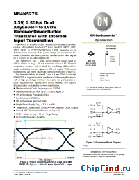 Datasheet NB4N527SMNR2 manufacturer ON Semiconductor