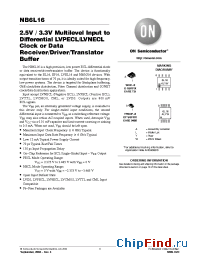 Datasheet NB6L16 manufacturer ON Semiconductor