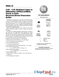 Datasheet NB6L16DTR2 manufacturer ON Semiconductor