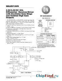 Datasheet NBLVEP16VR manufacturer ON Semiconductor