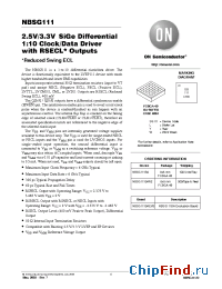 Datasheet NBSG111BA manufacturer ON Semiconductor