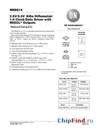 Datasheet NBSG14BAEVB manufacturer ON Semiconductor