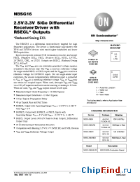 Datasheet NBSG16 manufacturer ON Semiconductor