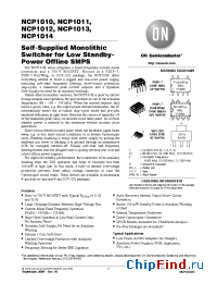 Datasheet NCP1013 manufacturer ON Semiconductor